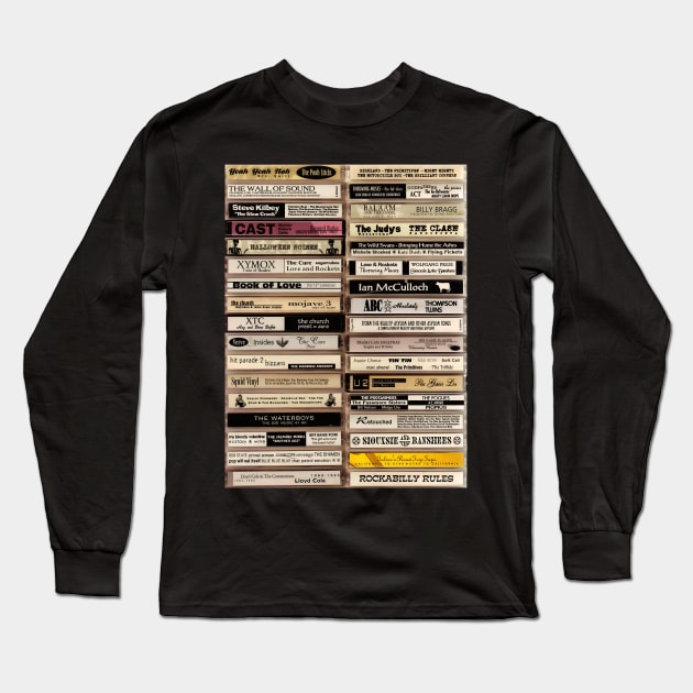 Cassette Tape Playlist Long Sleeve T-Shirt by wintoastore